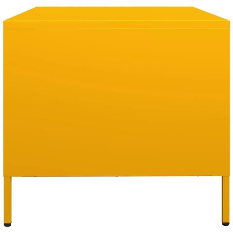 Mobile Tv Giallo Senape 68x50x43,5 Cm Acciaio Laminato A Freddo - Foto 2