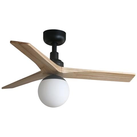 Klim S Ventilatore Nero/legno Quercia Dc E27 - Foto 1