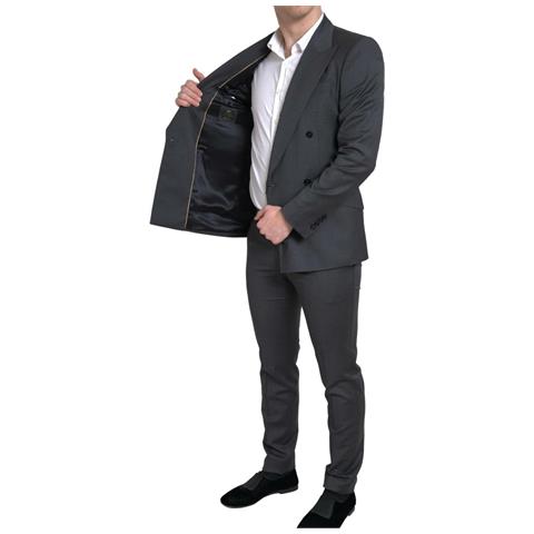 Abito Sicilia Doppiopetto Grigio 2 Pezzi - It46 - S - Foto 5