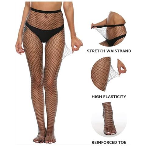 Collant A Rete - Confezione Da 4 Black - Foto 2