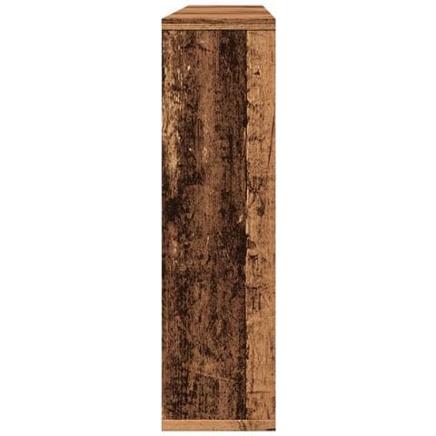 Mobile a Specchio LED Legno Antico 76x15x55 cm Multistrato - Foto 10