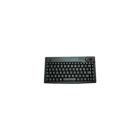 Industry 4.0 Mini Trackball Keyboard - Corded - Qwerty - Black - Foto 1