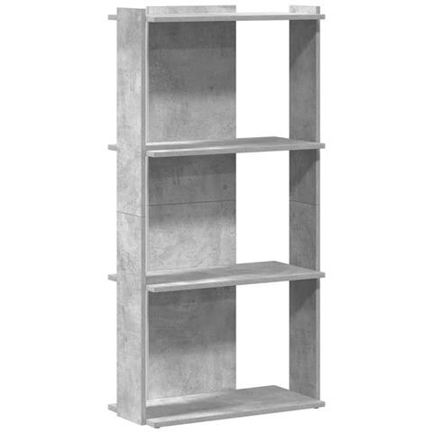 Libreria 3 Ripiani Grigio Cemento 60x30x120 Cm Multistrato - Foto 2