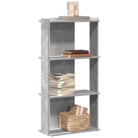 Libreria 3 Ripiani Grigio Cemento 60x30x120 Cm Multistrato - Foto 1