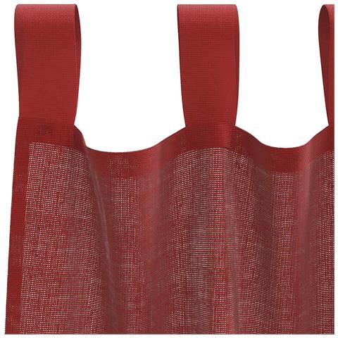 Tende In Voile Con Tasche Per Aste 2 Pz Rosso Vino - Foto 9