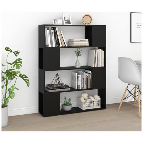 Lusso Casadino - Libreria/divisorio Nero 100x24x124 Cm - Foto 2