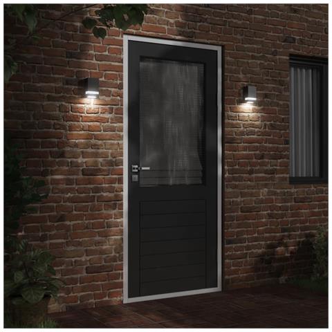 Applique Da Esterno Nera In Acciaio Inossidabile - Foto 2