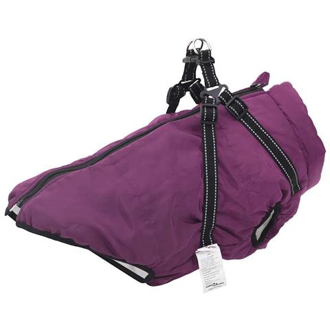Cappotto Cani Imbracatura Impermeabile Riflettente Viola L52 - Foto 1