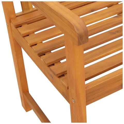 Panchina da giardino 220x56x90 cm Legno massello di acacia - Foto 8