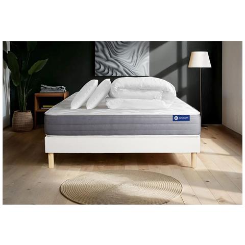 Pacchetto Letto Completo - Materasso 200x200cm + Box Spring Con Doghe (kit) + 2 Cuscini + Piumino - Actimemo Dream - Foto 1