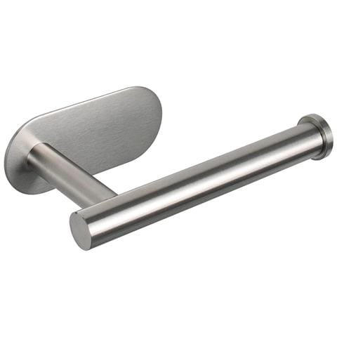 Porta Carta Igienica Autoadesivo Senza Foratura 16x8 Cm Argento - Foto 1