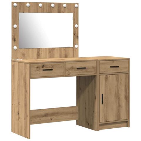 Tavolo da Trucco con cassetto 2 pcs Marrone 40 x 41 x 75 cm - Foto 1