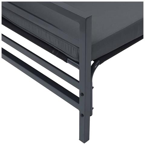 Set Divano da Giardino 13 pcs Antracite Acciaio - Foto 9