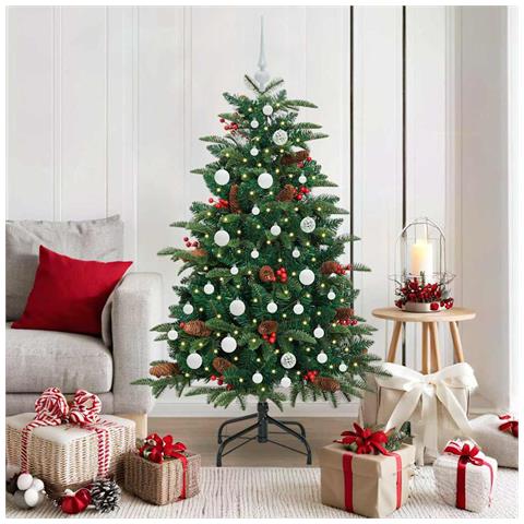 Albero di Natale artificiale con 150 LED Verde 150 cm - Foto 2