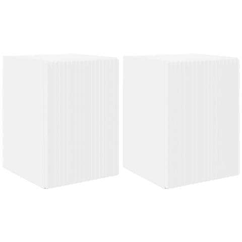 Mobile TV da parete 2 pcs Bianco 30 x 31 x 40 cm - Foto 1