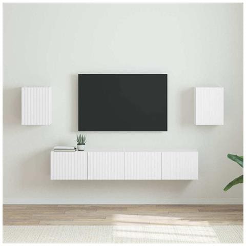 Mobile TV da parete 2 pcs Bianco 30 x 31 x 40 cm - Foto 2