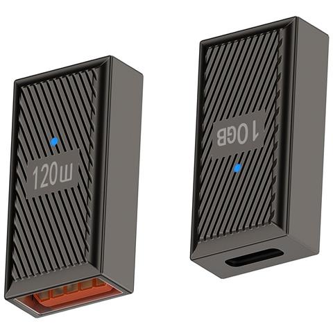 Adattatore Usb A Femmina A Type-c Maschio 120w - Grigio Fucile, Ricarica Rapida E Trasferimento Dati 10gbps - Foto 1