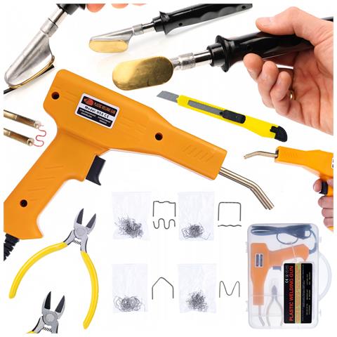 Lutatrice E Graffatrice Per Plastica Con Valigetta E 200 Graffette - Design Ergonomico, Alta Resistenza, Uso Universale - Foto 1