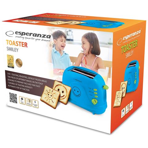 Ekt003b Tostapane 750 Watt Blu - Foto 2