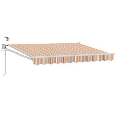 Tettuccio Elettrico Retrattile Blu e Arancione 3 x 2,5 m - Foto 1