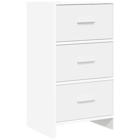 Credenza Bianco 40 x 36 x 80 cm Legno ingegnerizzato - Foto 1
