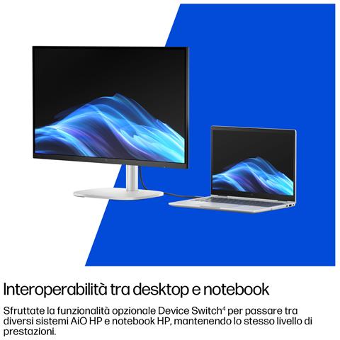 E0DN0AT All-in-One PC Intel Core Ultra 5 68,6 cm (27") 2560 x 1440 Pixel 16 GB DDR5-SDRAM Windows 11 Pro Wi-Fi 7 (802.11be) AI PC Argento - Foto 2