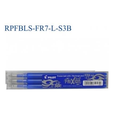 set 3 refill sfera frixionball 0.7mm blu pilot - Foto 3