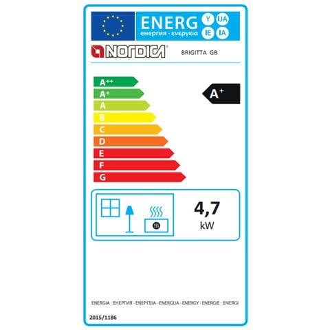 Stufa a Legna Brigitta GB Potenza Termica Nominale 4.7 kW - Ghisa Smaltata - Foto 2