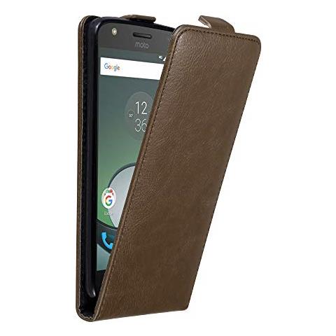 Custodia Compatibile Con Motorola Moto Z Play In Bruno Caffè - Coperchio Protettivo In Design Flip Con Chiusura Magnetica - Foto 1