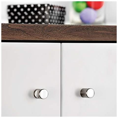 9161651 Pomolo Per Mobile, Ø20mm, Zama, Nichel Satinato, Set Di 20 - Foto 4