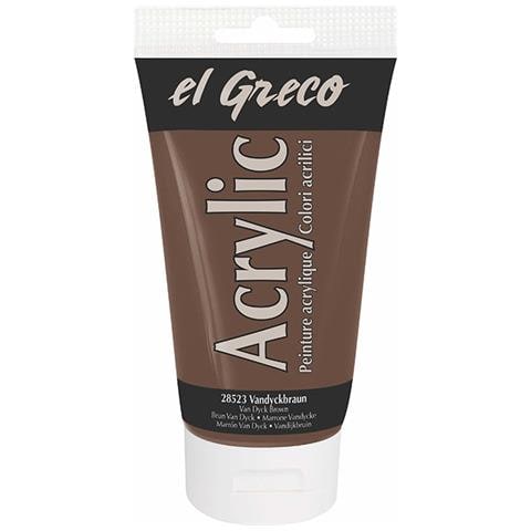Colore Acrilico El Greco 150 Ml Vandyke Brown - Foto 1