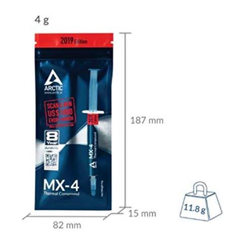 Mx-4 (4 Grammi) - Compound Pasta Termica A Base Di Carbonio Ad Alte Prestazioni Dissipatore Di Calore Incolla Termica Cpu Compound Per Tutti Dispositivi Di Raffreddamento Materiale A Interfaccia Termica - Foto 2