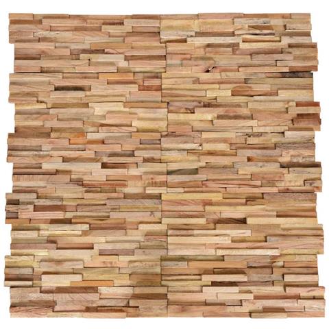 Pannelli per Pareti 10 pz 1,08 m² in Legno Massello di Teak - Foto 1