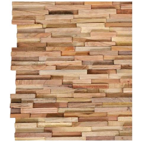 Pannelli per Pareti 10 pz 1,08 m² in Legno Massello di Teak - Foto 5
