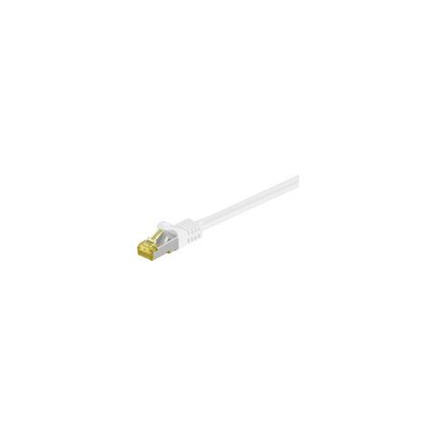 0.5m Cat7, RJ-45, RJ-45, Maschio / maschio, Cat7, S / FTP (S-STP) , Bianco - Foto 1
