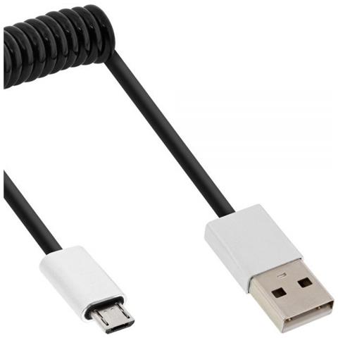 31730R 3m Micro-USB B USB A Alluminio, Nero cavo USB - Foto 1