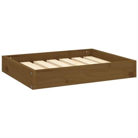Cuccia Per Cani Miele 61,5x49x9 Cm In Legno Massello Di Pino - Foto 2