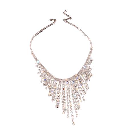 Collana Girocollo Con Strass Silver - Foto 1