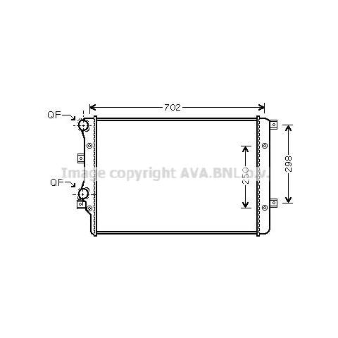 Ava Quality Radiatore Motore Vna2206 - Foto 1