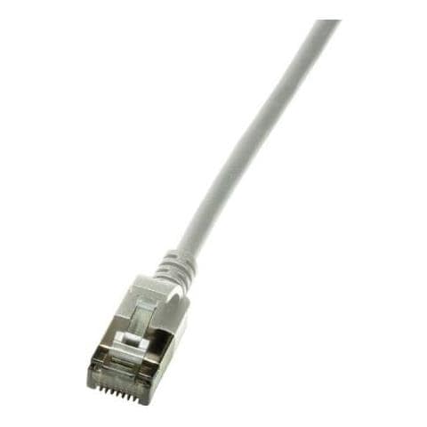 Logilink Slim U/ftp Cavo Di Rete Grigio 0,5 M Cat6a U/ftp [stp] (kabel Lan U/ftp [patchkabel] Slim Cat6 0,5m Grey) - Foto 1