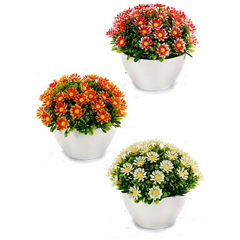 Pianta Decorativa Margarita Plastica 14 X 13 X 14 Cm (12 Unità) - Foto 3