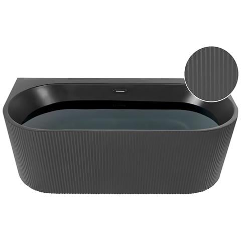 Vasca Da Bagno Gocta 170 X 80 Cm Nero - Foto 9