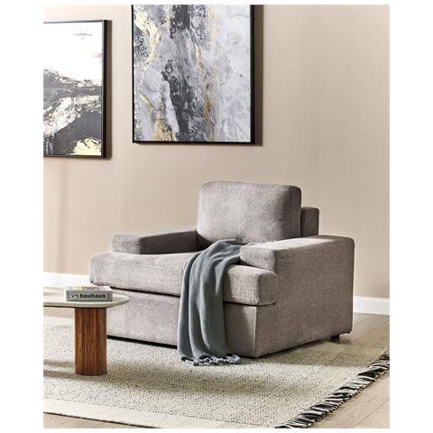 Poltrona Tessuto Grigio Tortora Alla - Foto 1