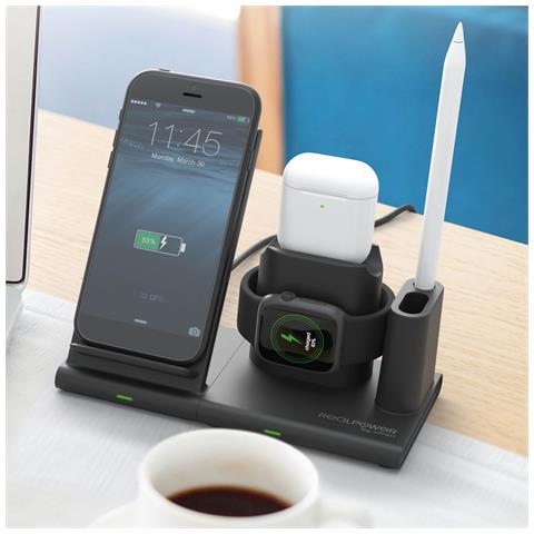 ChargeAIR Connect Smartphone, Orologio intelligente, Tablet Nero USB Carica wireless Interno - Foto 5