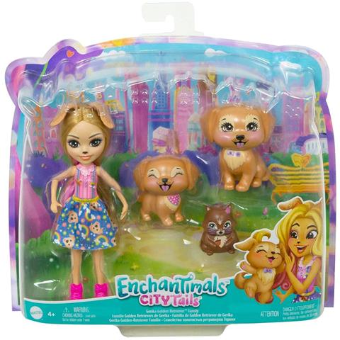 Set Enchantimals - La Famiglia Golden Retriever Di Gerika, Oro - Foto 3