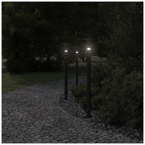 Lampada Da Terra Per Esterni Argento 100 Cm In Acciaio Inox - Foto 3