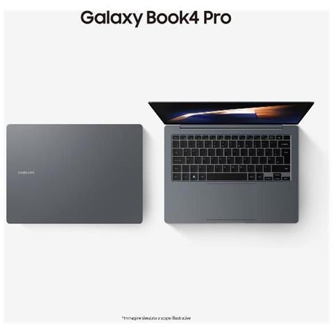 Notebook Galaxy Book4 Pro Monitor 14" 2.8K Intel Core Ultra 7 155H Ram 32 GB SSD 1 TB Intel Arc Graphics 2 x 3.2 Gen 1 Type A 2 x 3.2 Gen 1 Type C Windows 11 Pro - Foto 1