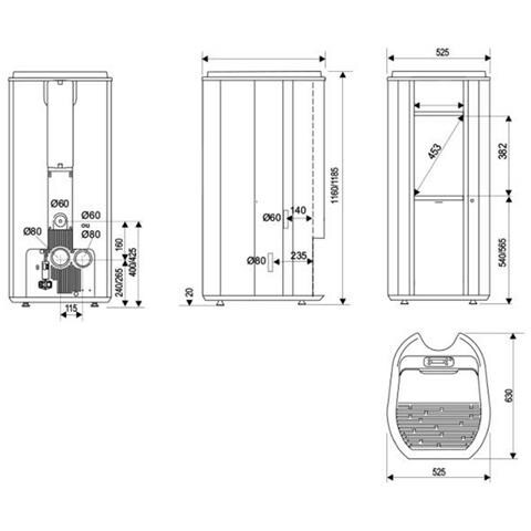 Stufa A Pellet 5,5kw Bianco /nero - Mael5blanc - Foto 5