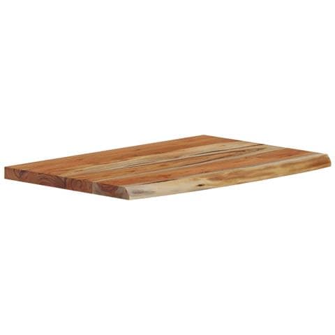Mensola A Muro 60x40x2,5cm Rettangolare Legno Acacia Bordi Vivi - Foto 3
