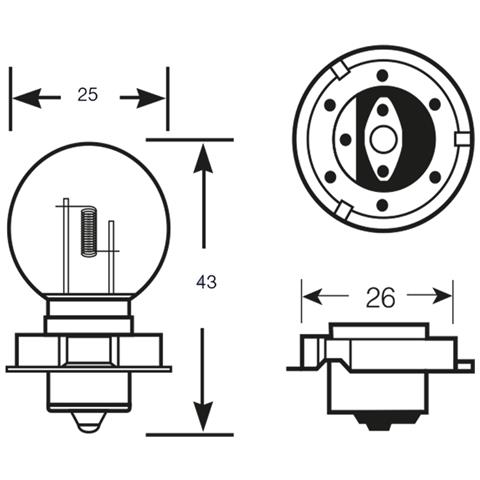 Lampadina 6v 15w S3 - Foto 2
